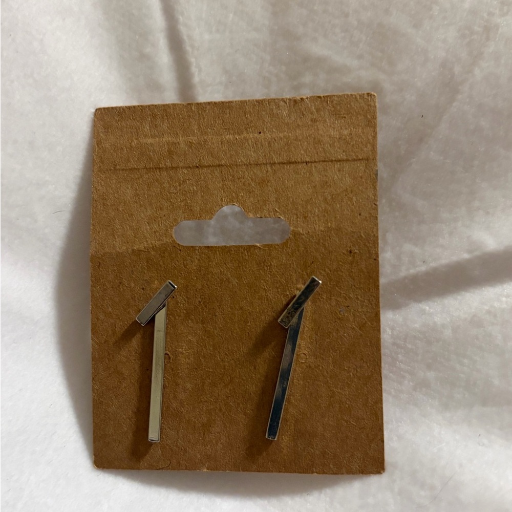 Silver Geometric Earrings